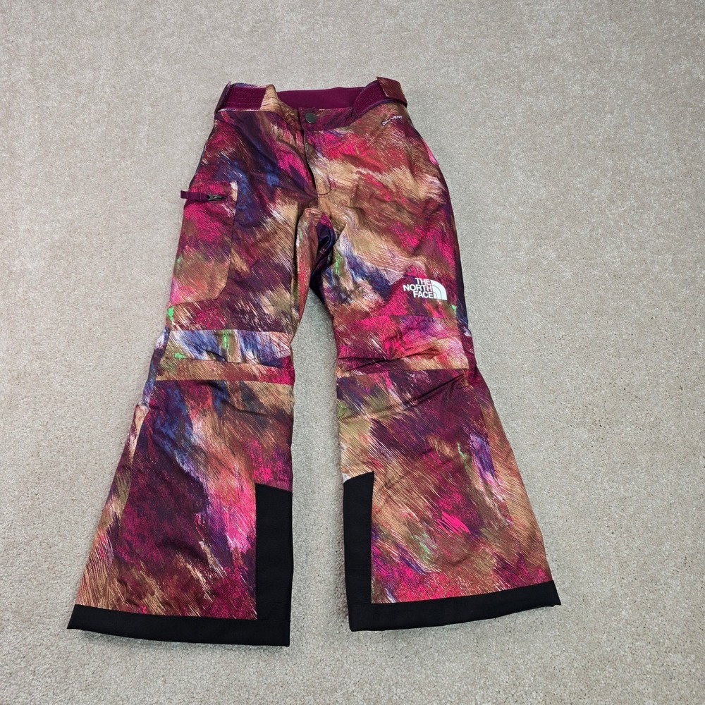 The North Face Girls Freedom Insulated Snow Pants Boysenberry Lightning XS 6 NEW